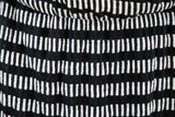 Black and White Print Wrap Dress