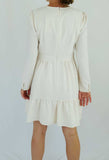 Cream Tiered Dress