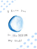 Love you to the Moon Illustration
