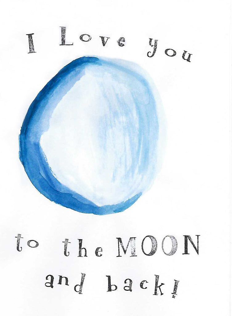 Love you to the Moon Illustration